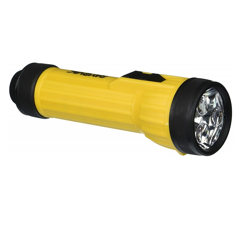 Rayovac industrial 3LED 2D Flashlight w/Batteries in Yellow 